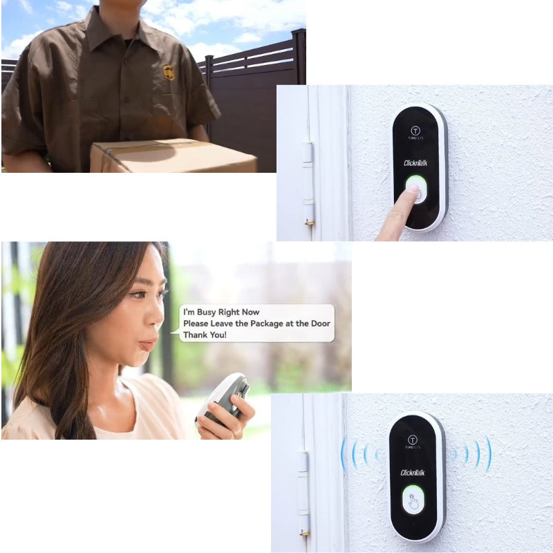 ClicknTalk Audio Door Phone with Baby Monitor Combo Set