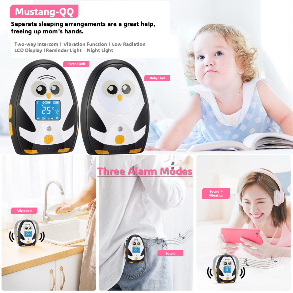 MUSTANG QQ Audio Baby Monitor Two-way Talk